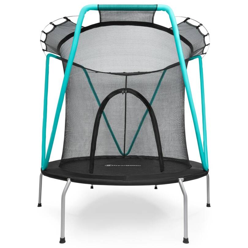 Mint trampolin 167cm med beskyttelsesnet - til børn 3-8 år - til hjem og have