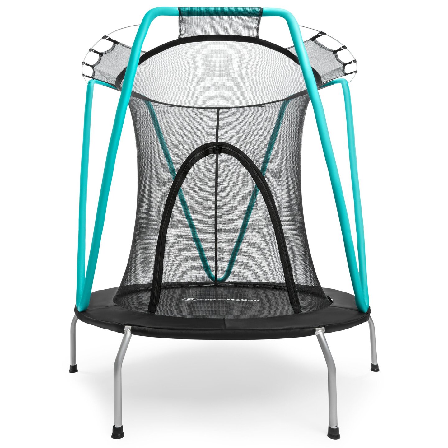 Mint trampolin 137cm med beskyttelsesnet - til børn 3-8 år - til hjem og have