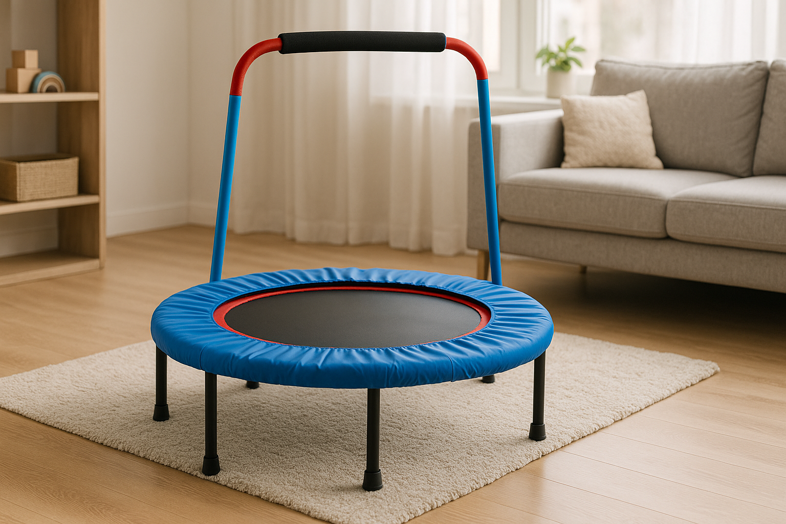 Mini-trampolin til børn til brug derhjemme