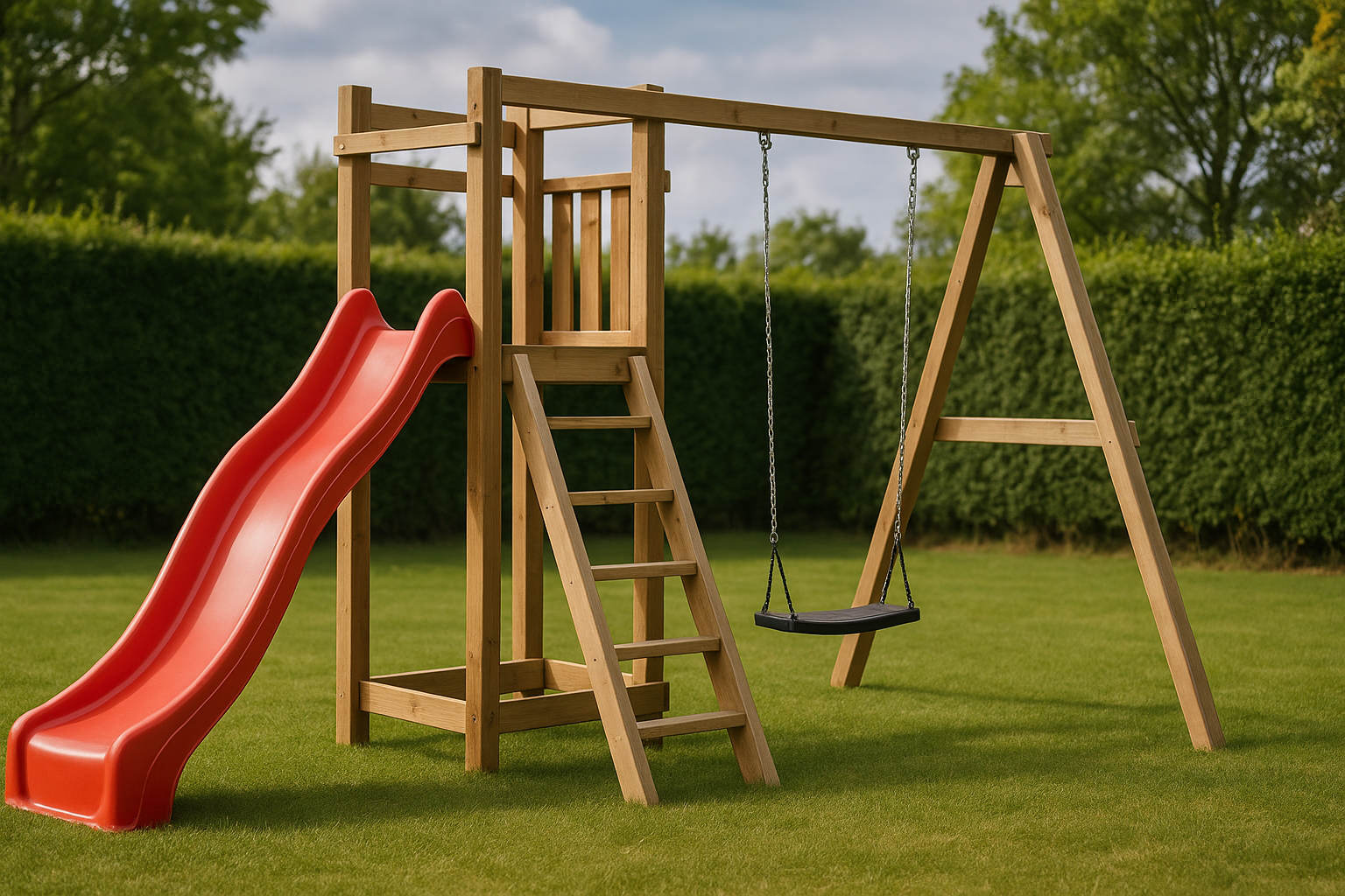 Gynge med rutsjebane