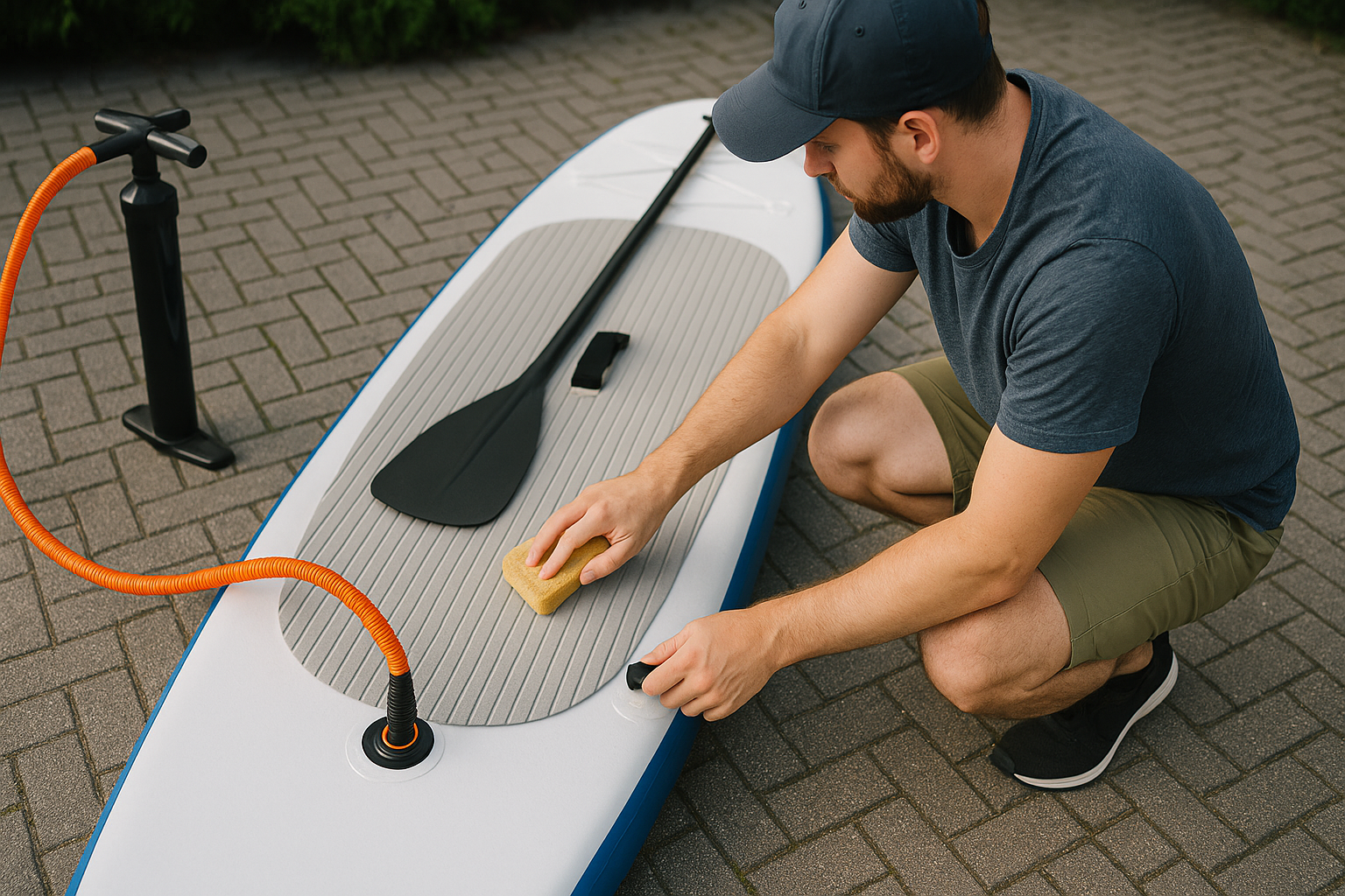 Hvordan passer man på et oppusteligt SUP-board?