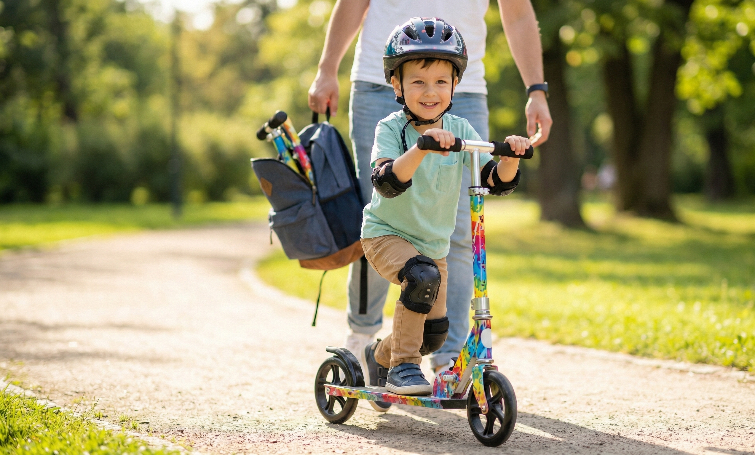 Sammenklappeligt løbehjul til børn