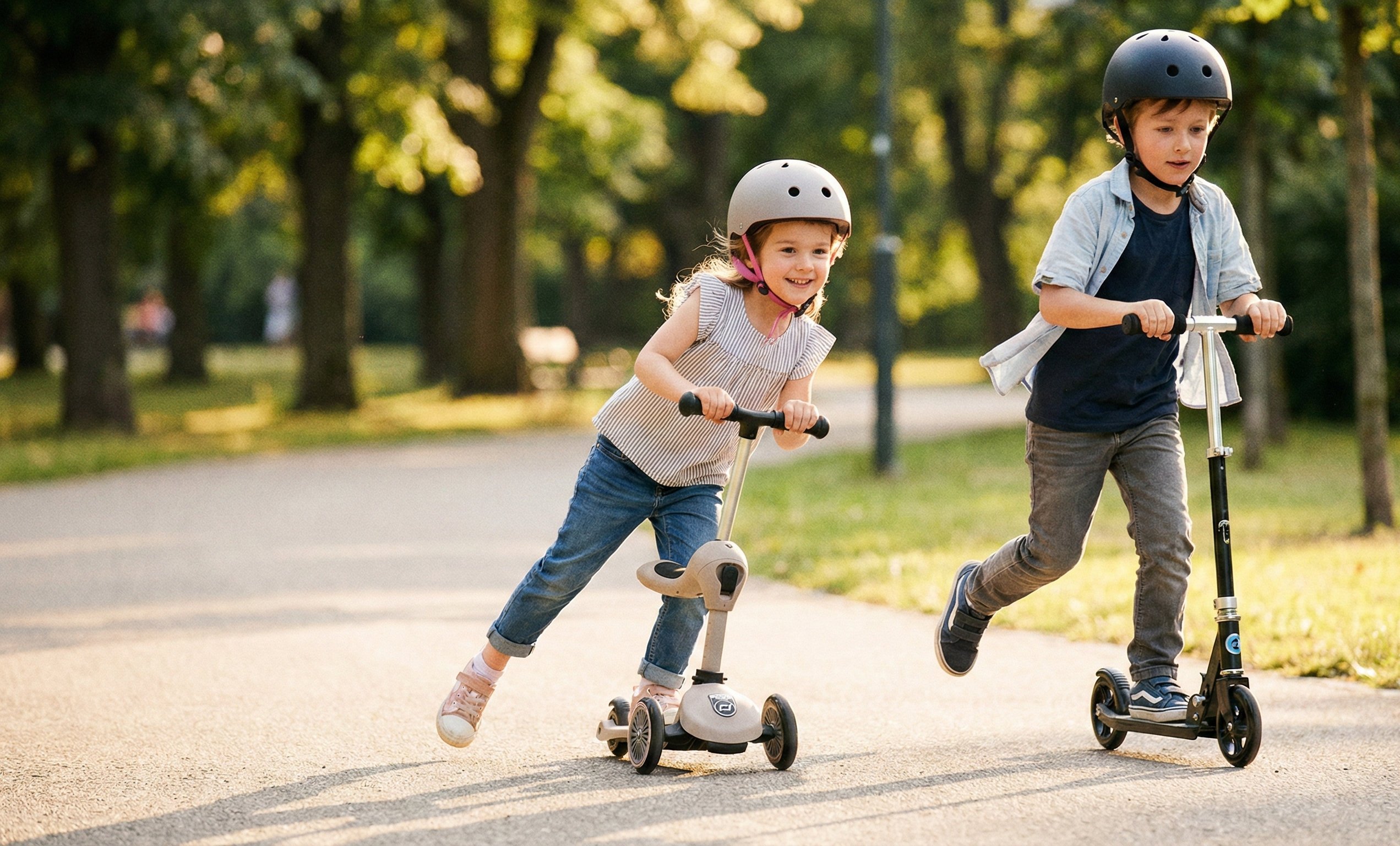 Balance-løbehjul eller klassisk løbehjul