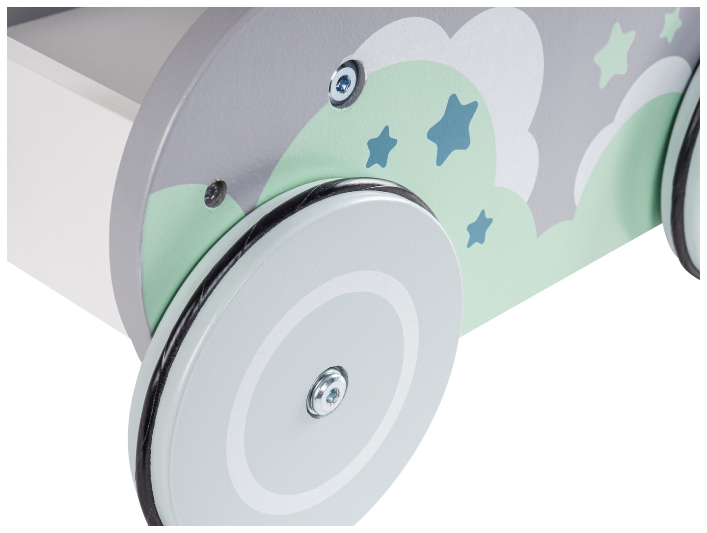 Træ klapvogn gåvogn