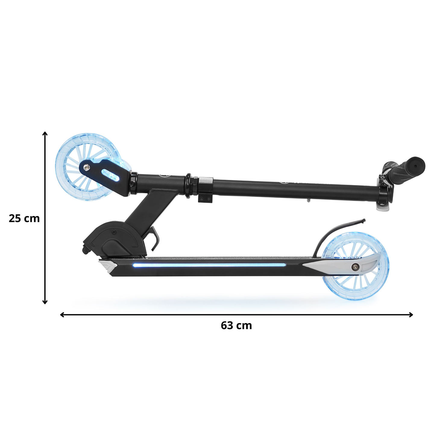 Tohjulet løbehjul med LED-foldelys - HyperMotion Ice Flash