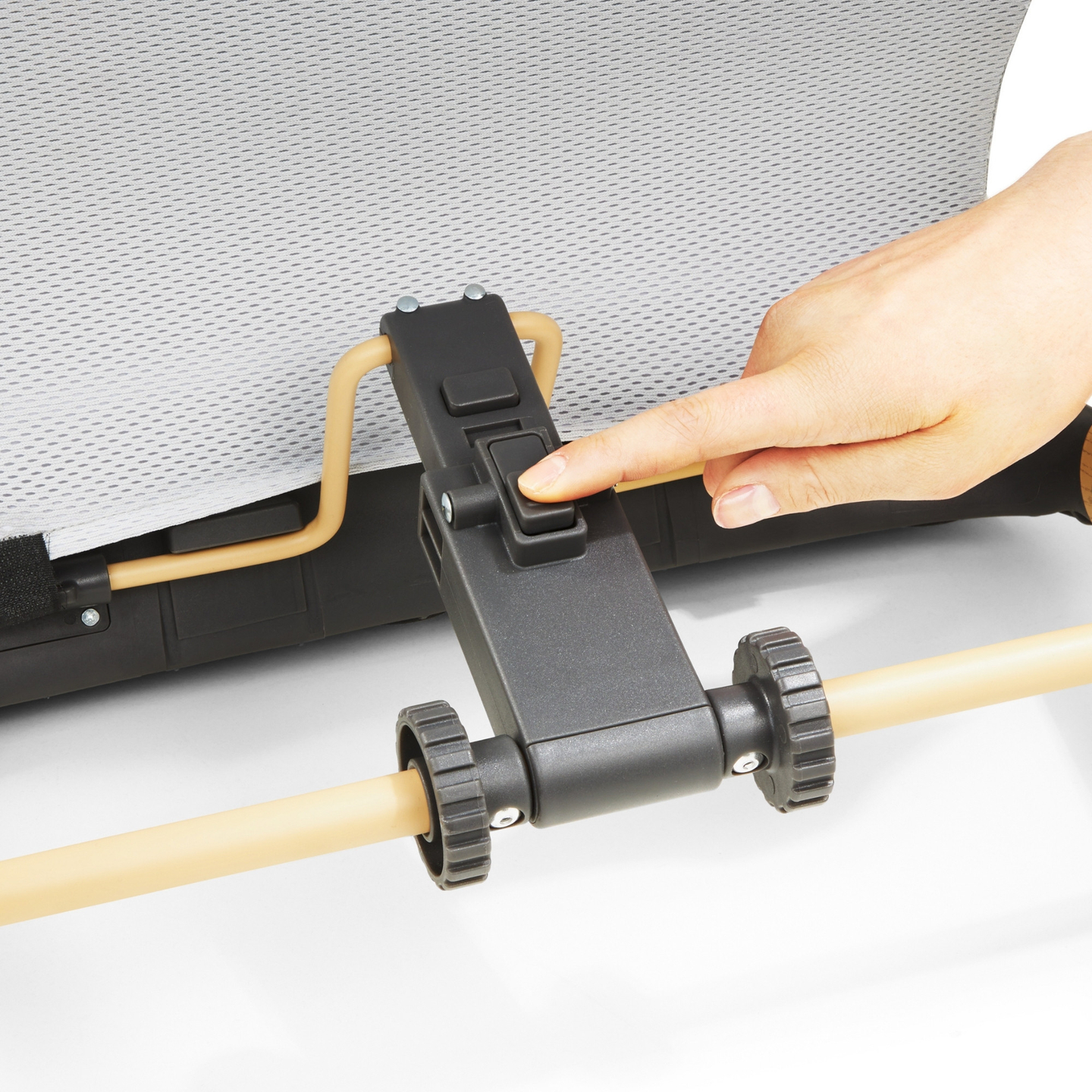 2-i-1-gyngestol Moby-System LILY - grå