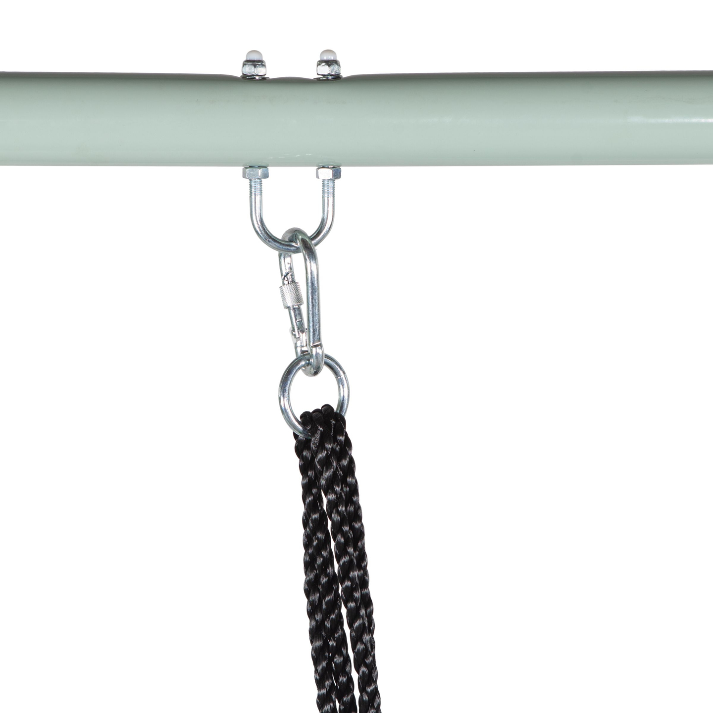 Havegynge af typen storkerede med stel og reb