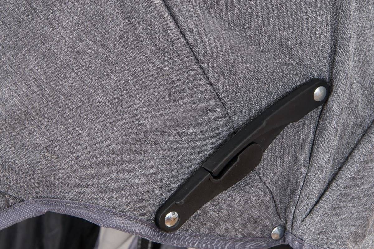 Tobi Velar trehjulet cykel + regnfolie - grå