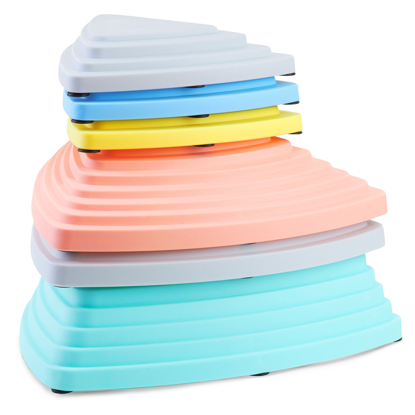 Farverige balancesten - 6 stk