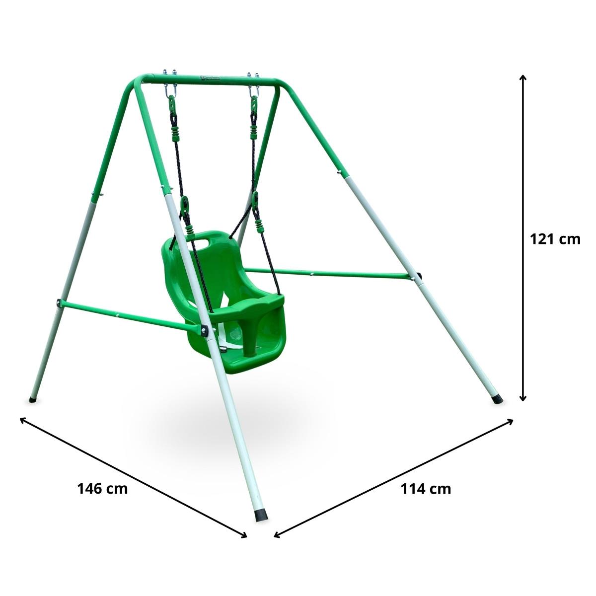 Gynge til babyer og småbørn med sikkerhedssele