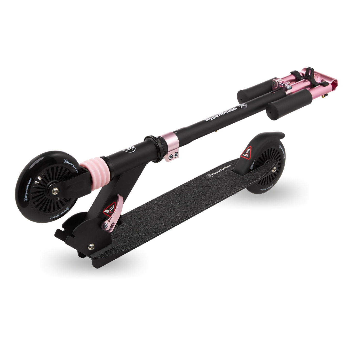 Tohjulet scooter med støddæmper WALLY 4-9 år fra HyperMotion sort-rosa