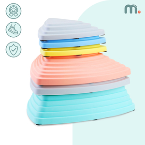 Farverige balancesten - 6 stk