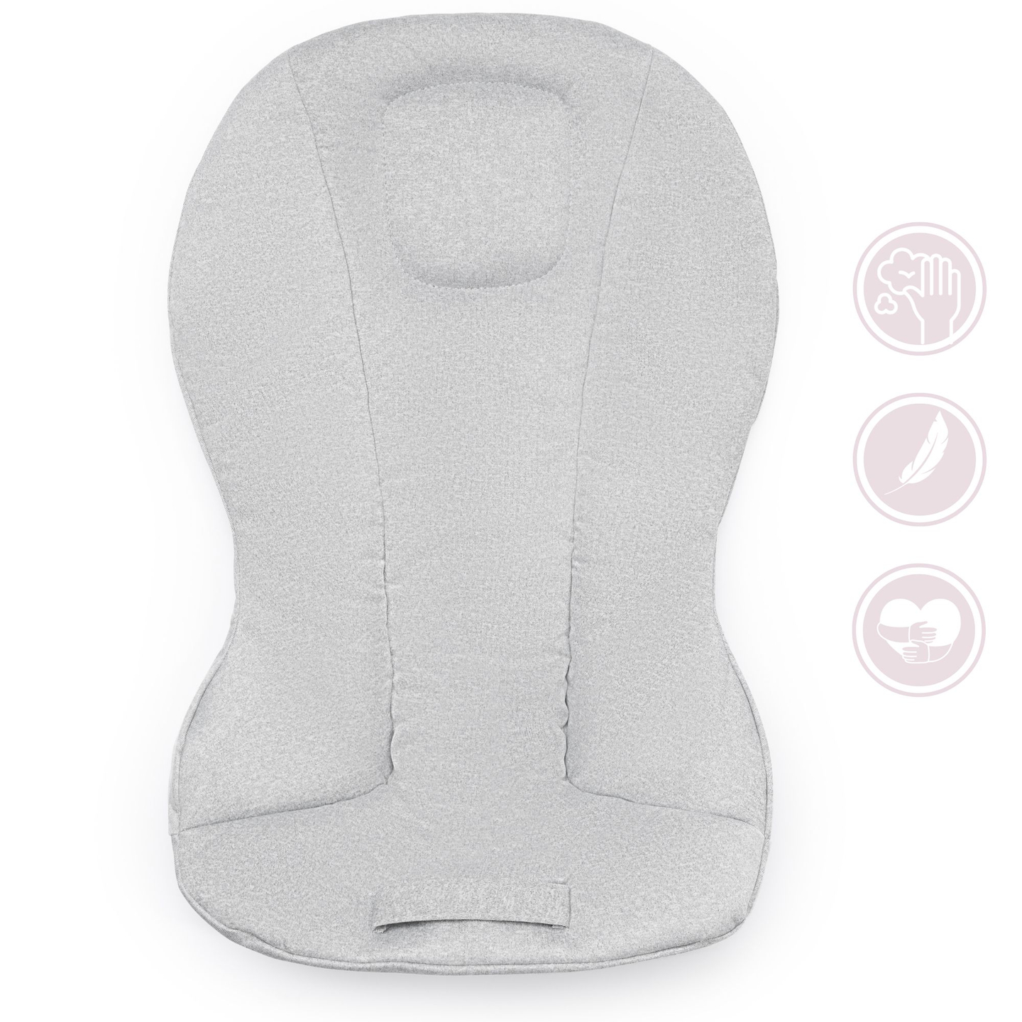 2-i-1-gyngestol Moby-System LILY - grå