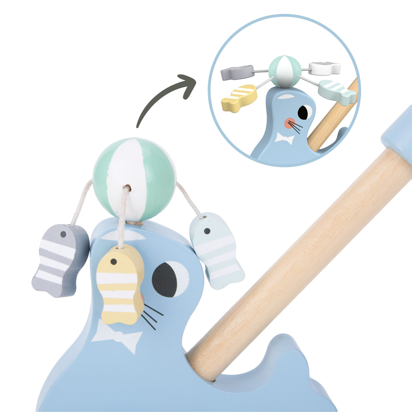 Træforsegling med skubbepind - pusher