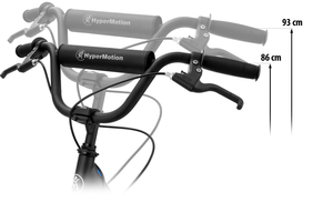 HyperMotion RIVA byscooter med oppustelige hjul på 50 cm og 40 cm