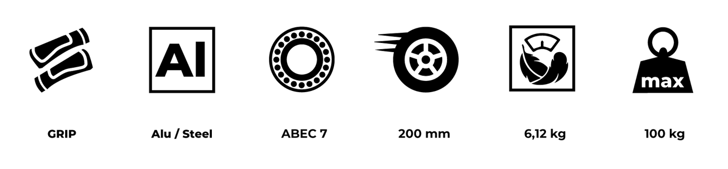 HyperMotion REGAMO scooter til voksne - sort