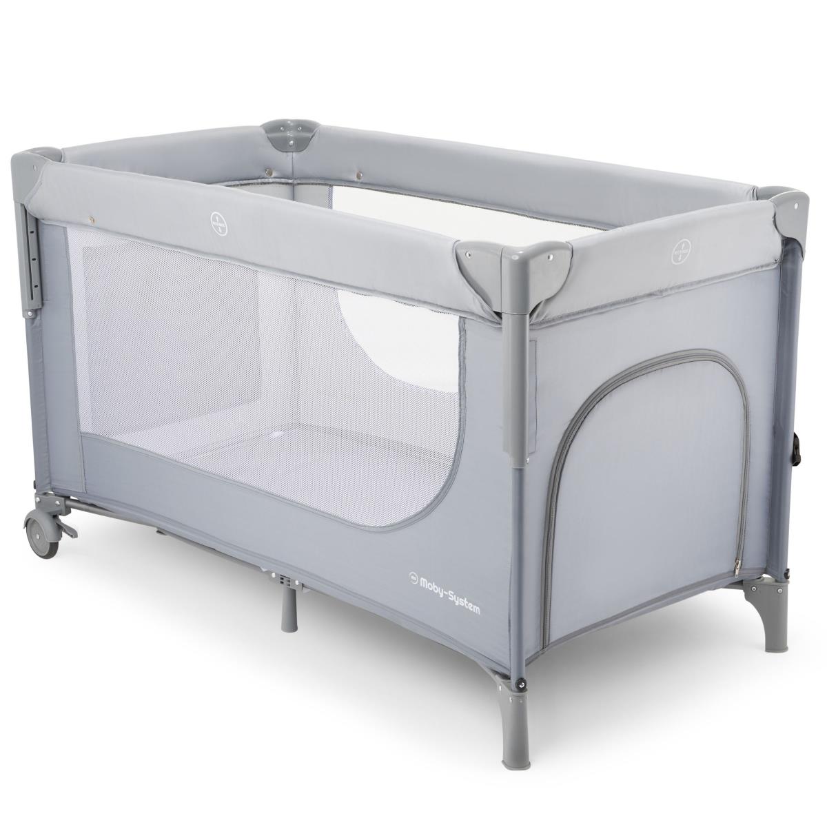 Closely 3-i-1-barneseng med puslebord, madras og bæretaske