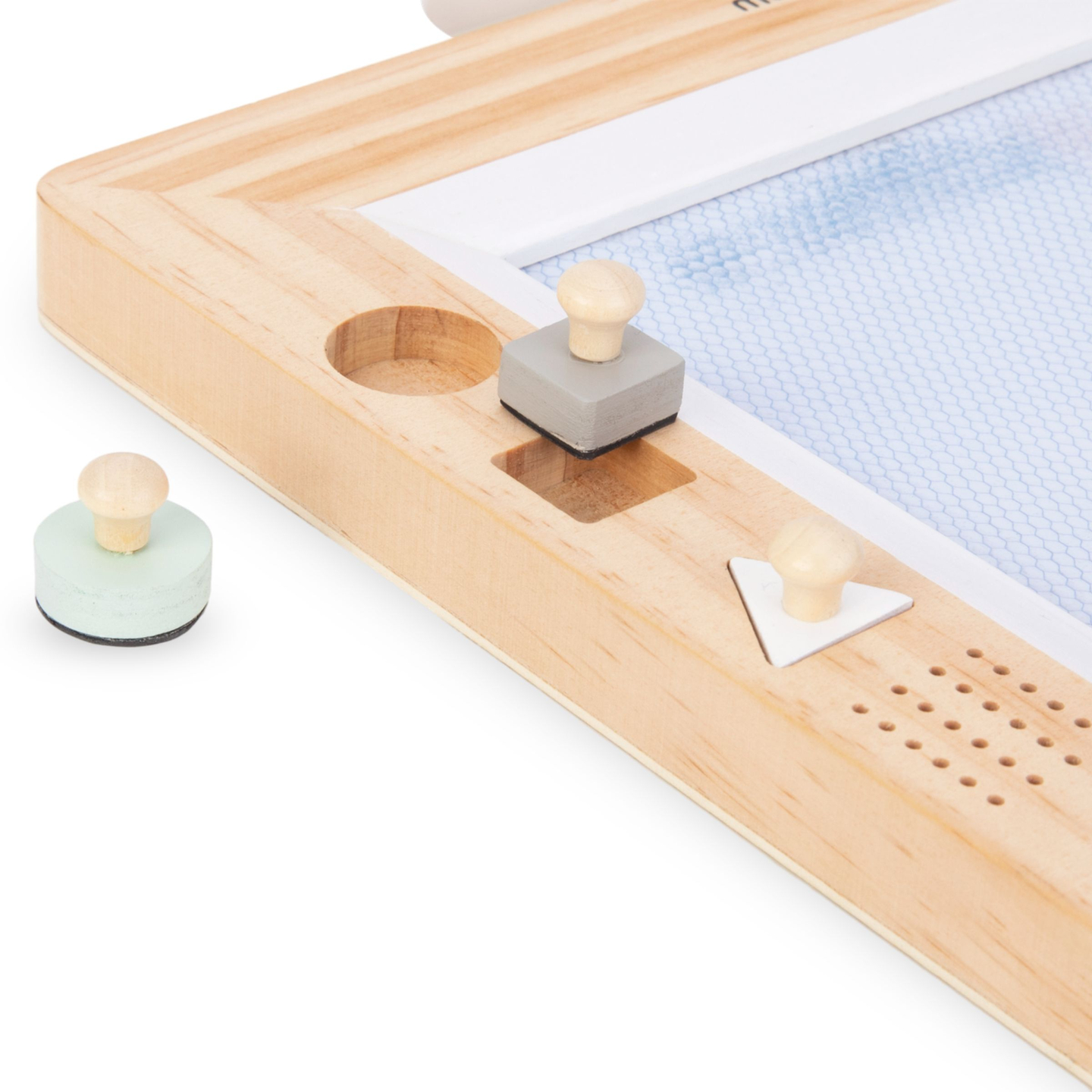 Fyldepen i træ med stempler - tegnebræt