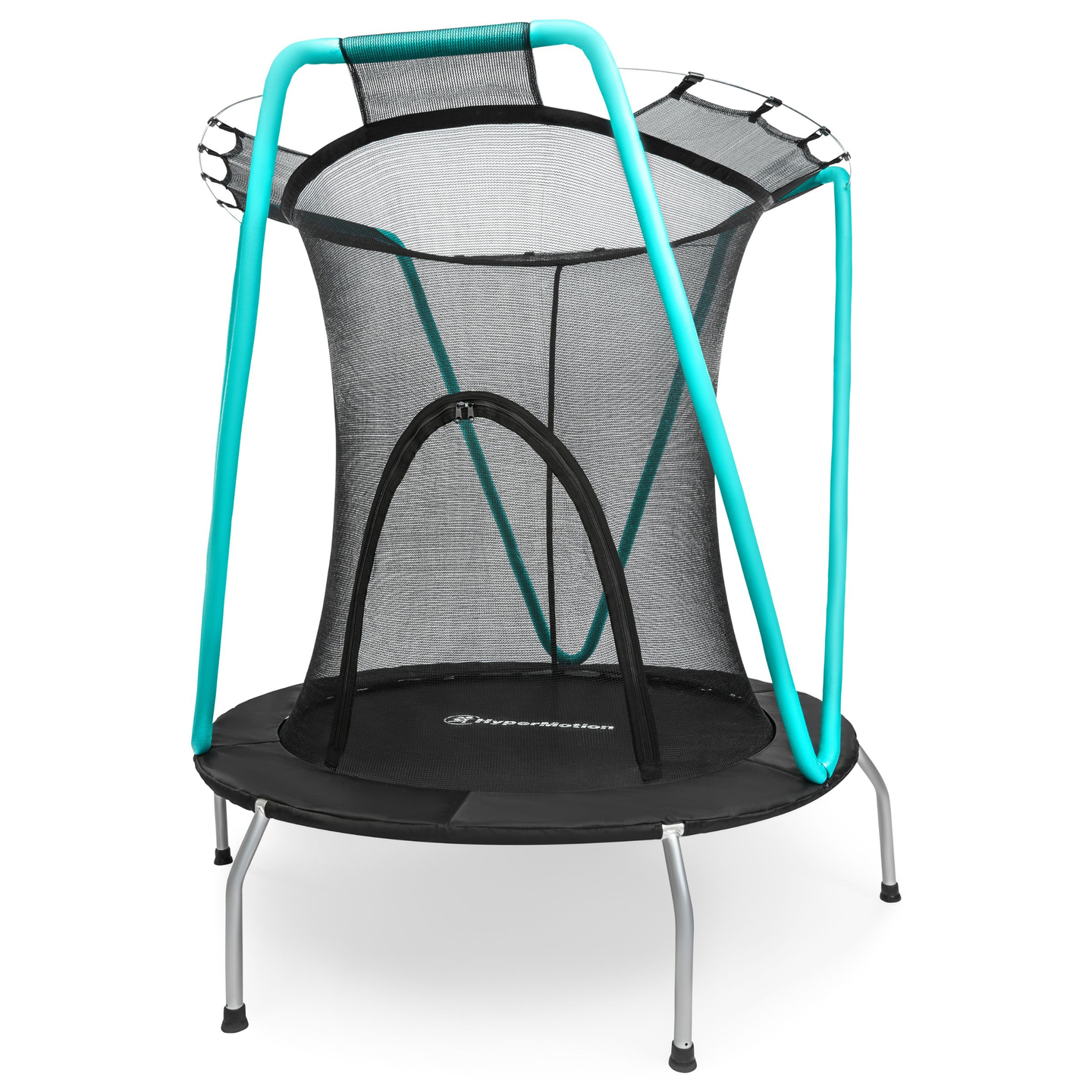 Mint trampolin 137cm med beskyttelsesnet - til børn 3-8 år - til hjem og have