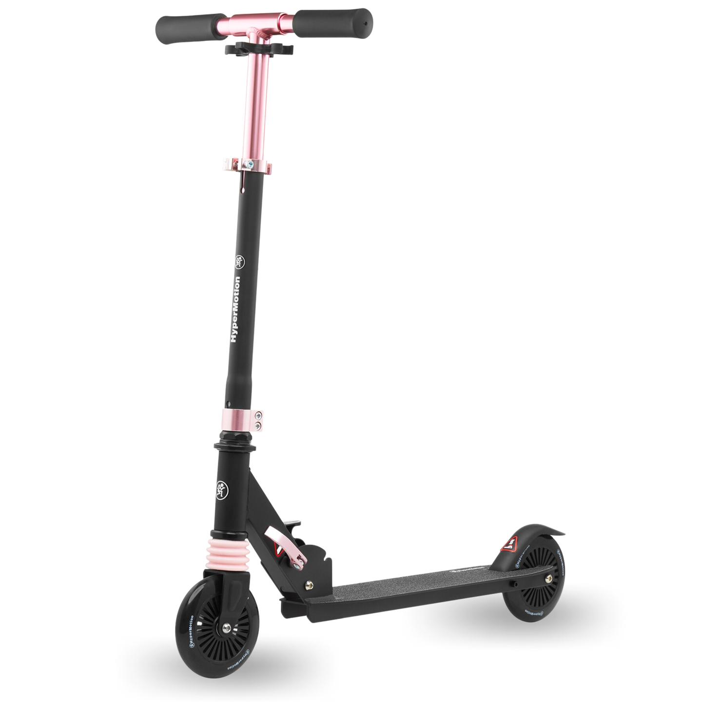 Tohjulet scooter med støddæmper WALLY 4-9 år fra HyperMotion sort-rosa