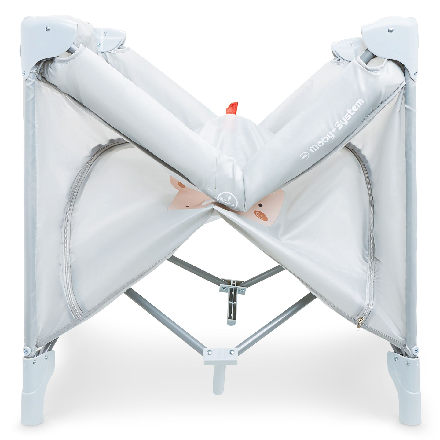 Sammenklappelig kravlegård, rejseseng til baby med madras og bæretaske - Teddy Bear