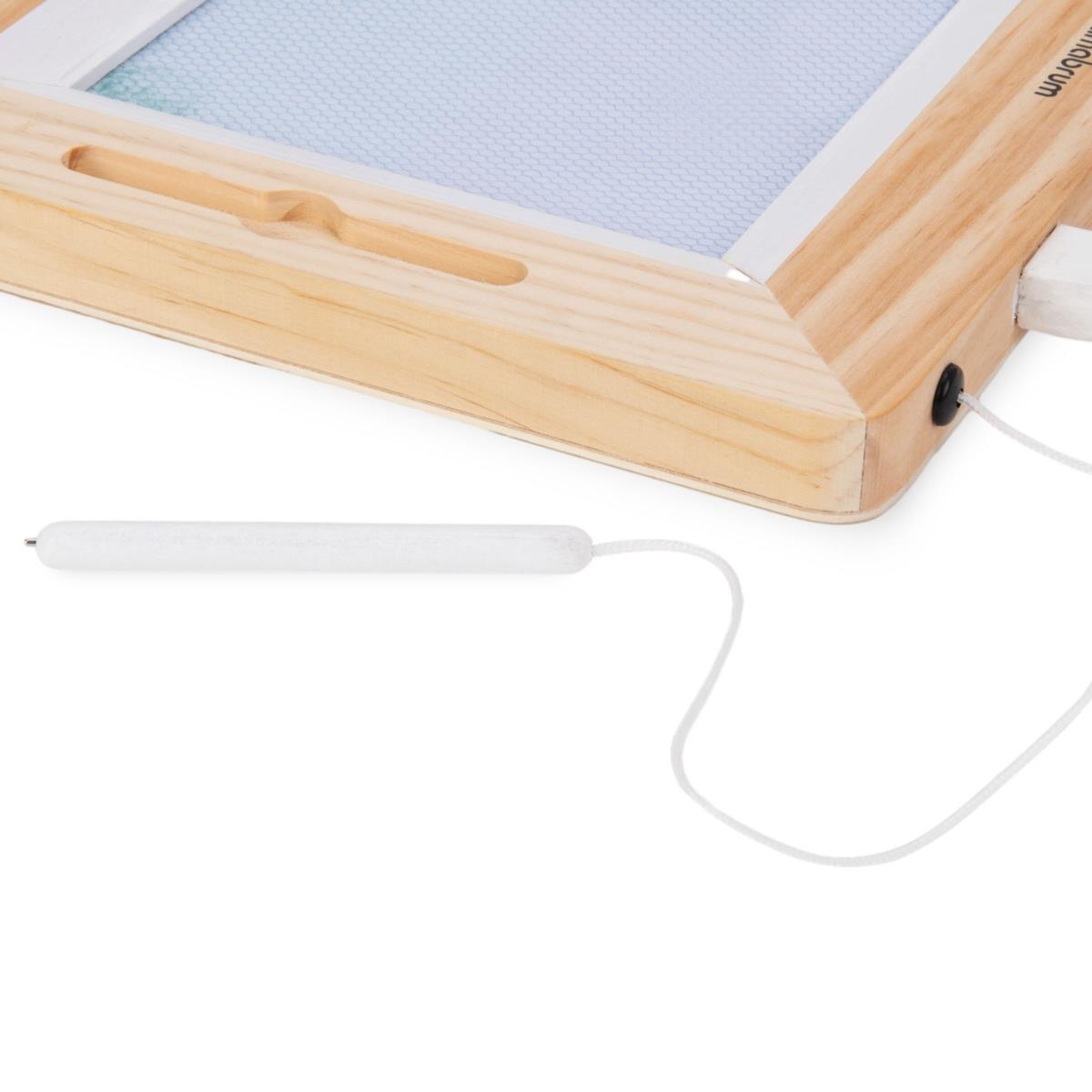 Træ scrapbog med stempler - tegnebræt