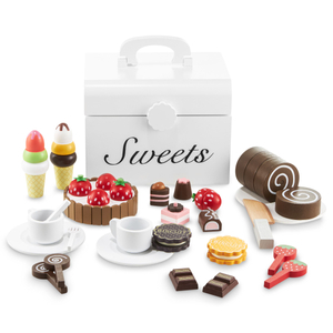 Trææske til udstikning af slik, slikbutik