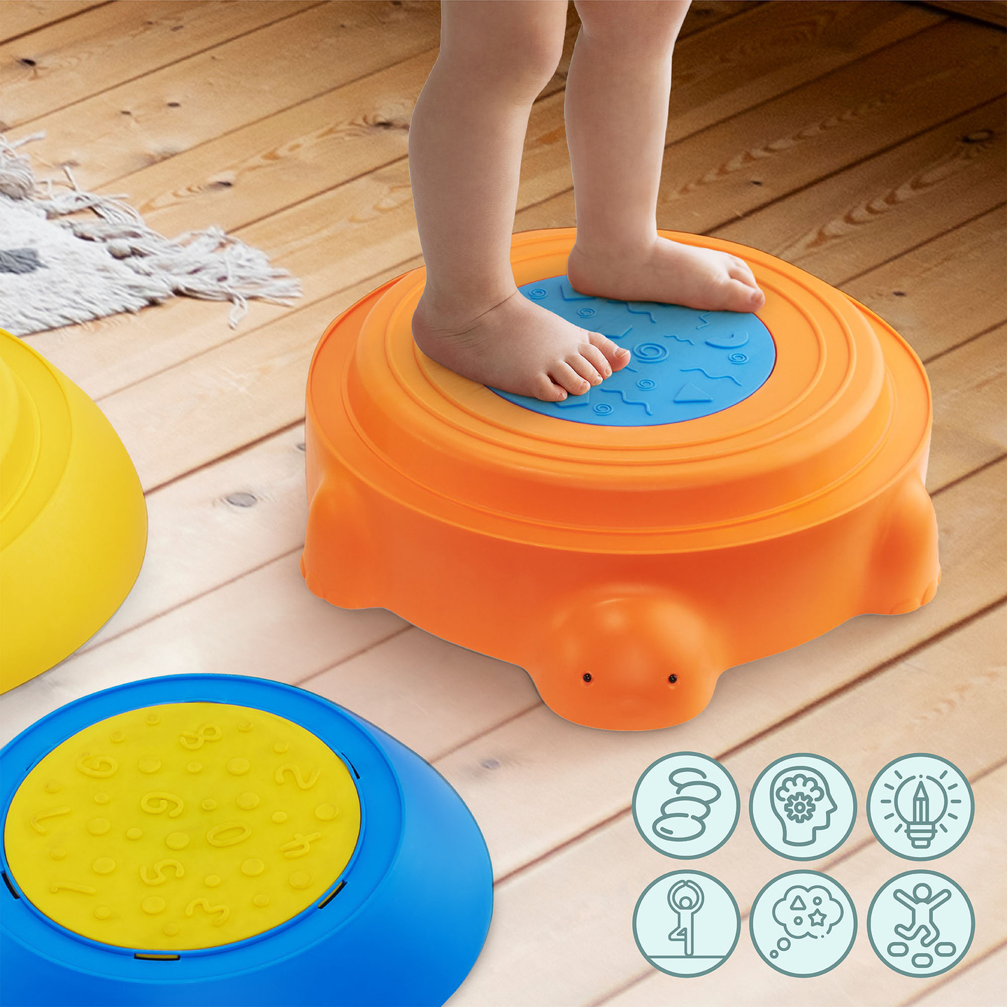 Sansesti til børn - Farverig skildpadde