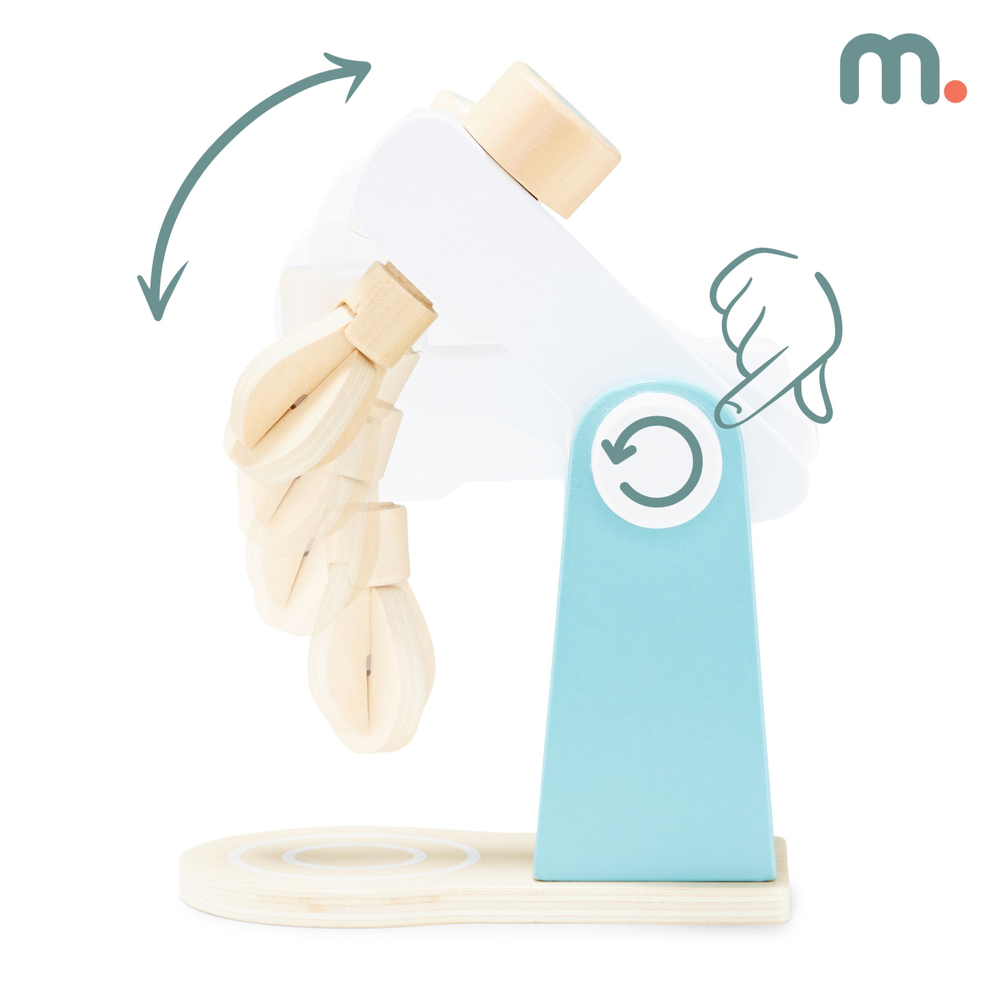 Træblander med tilbehør