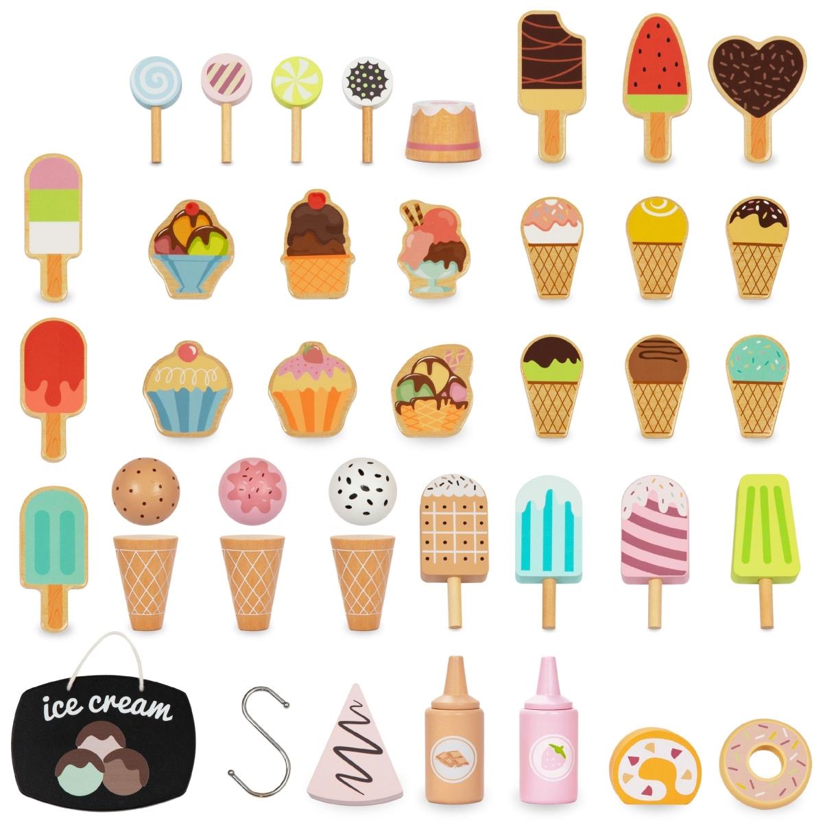 Isbar i træ på hjul - isvogn