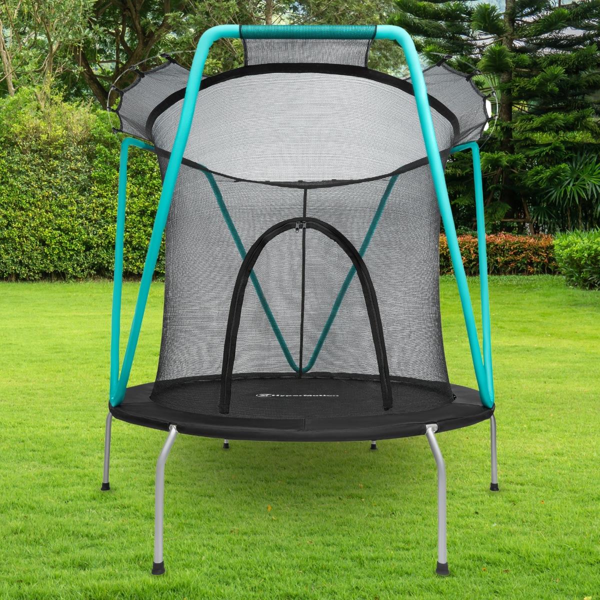 Mint trampolin 167cm med beskyttelsesnet - til børn 3-8 år - til hjem og have