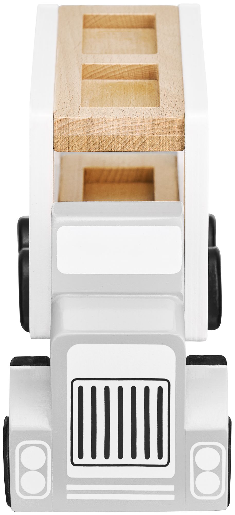 Trælastbil med 4 biler