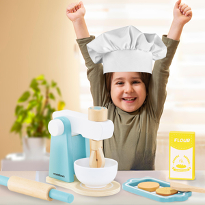 Træblander med tilbehør