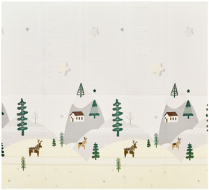 Dobbeltsidet skummåtte XXL - sammenfoldelig 1 CM (bjerg og vej)