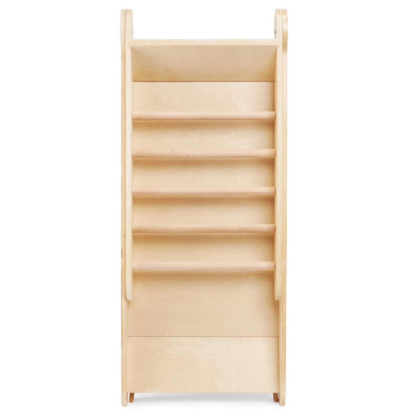 Rutsjebane i træ med stige til børn