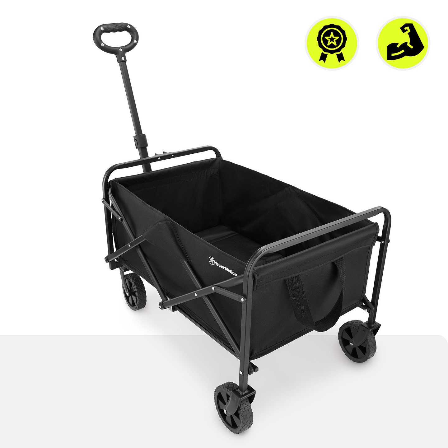 HyperMotion foldbar strandkørestol - sort, 80 kg