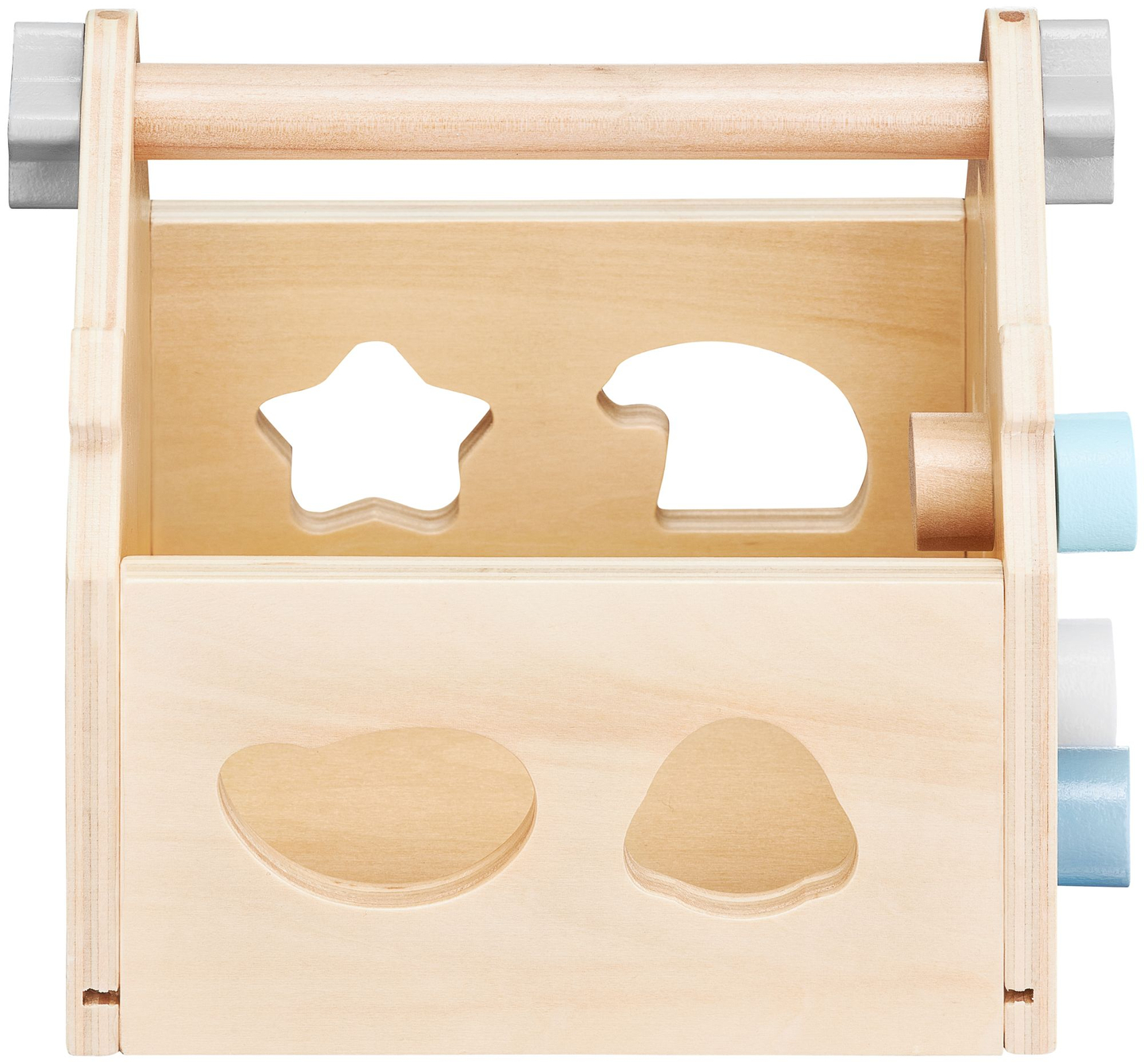 Sorter - pædagogisk træhus med klodser