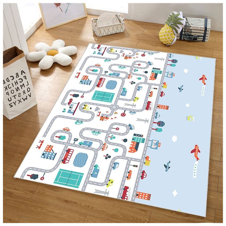 Dobbeltsidet skummåtte XXL - rulle 2 CM (vej og zigzags)