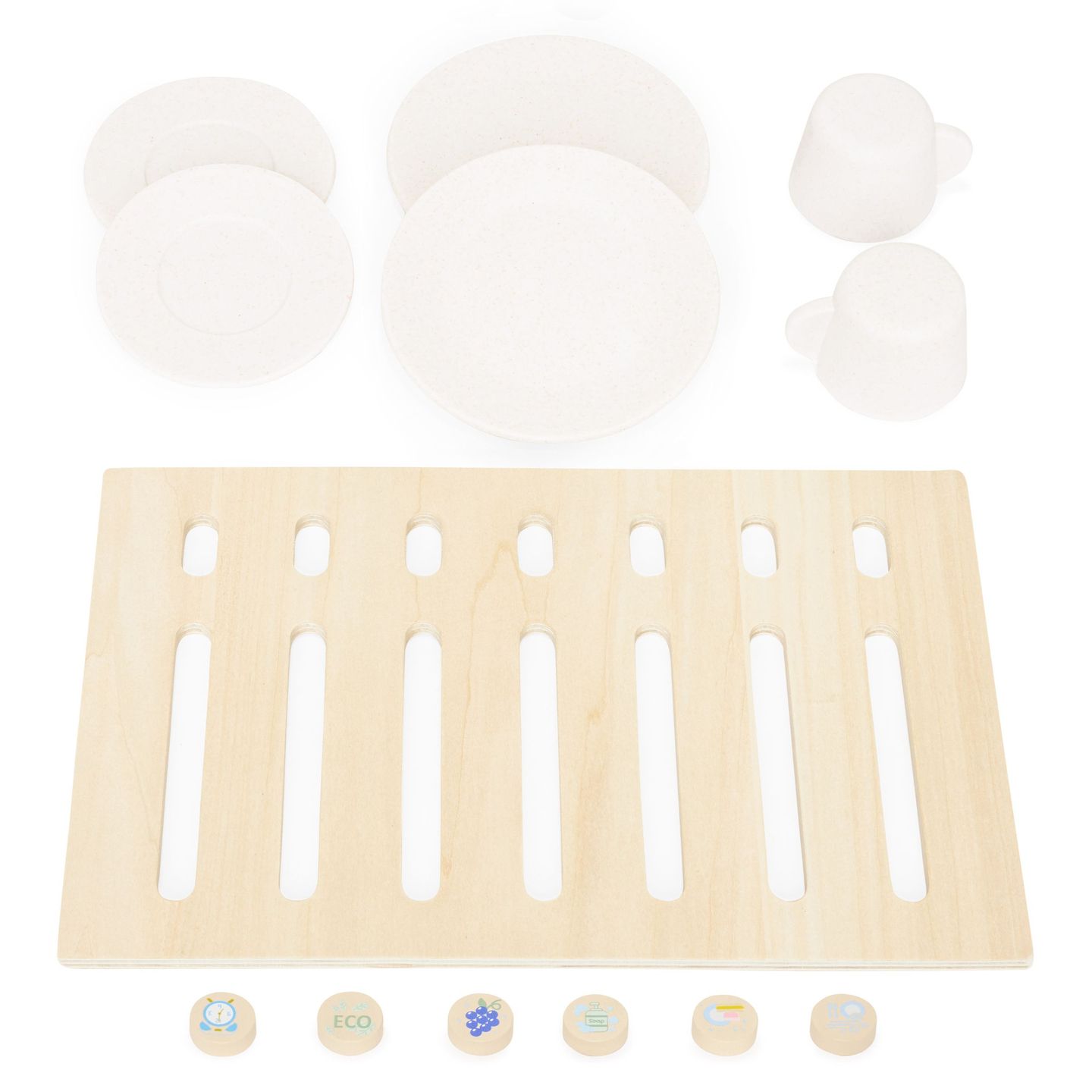 Træopvaskemaskine med tilbehør