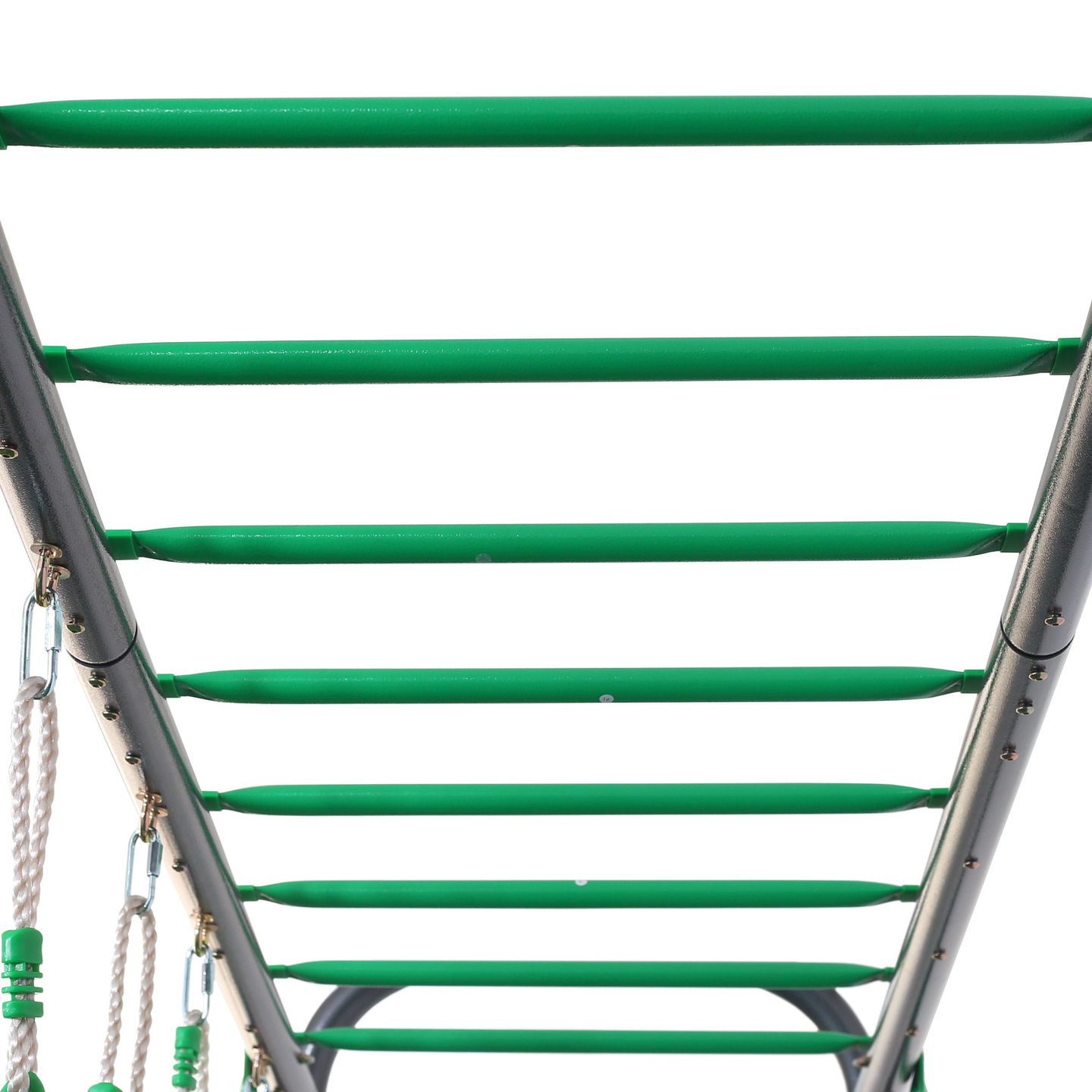 XXL havegynge i stål - 2 sæder, stige, gymnastiktrapez