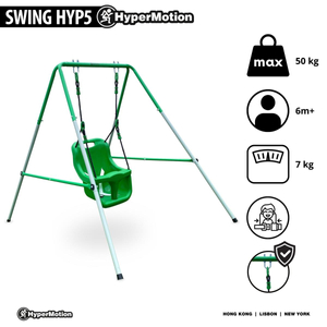 Gynge til babyer og småbørn med sikkerhedssele