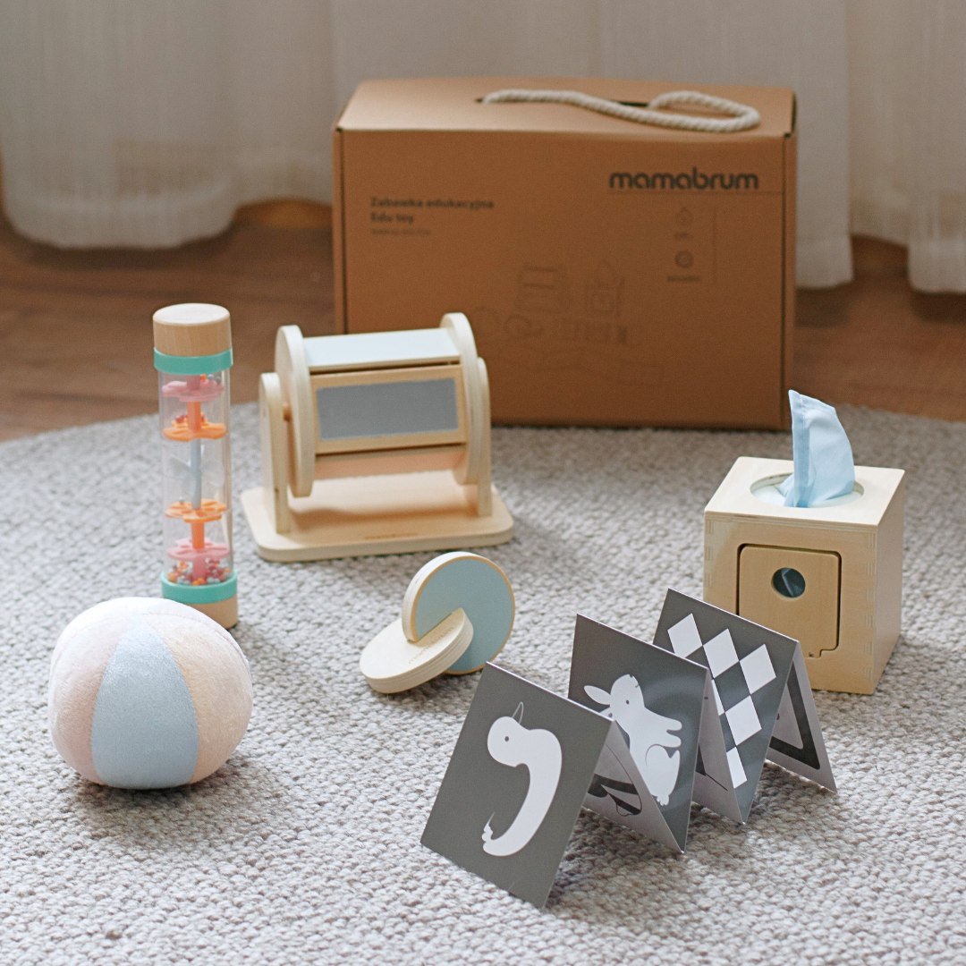 Montessori-legetøjssæt til småbørn 0-6 måneder