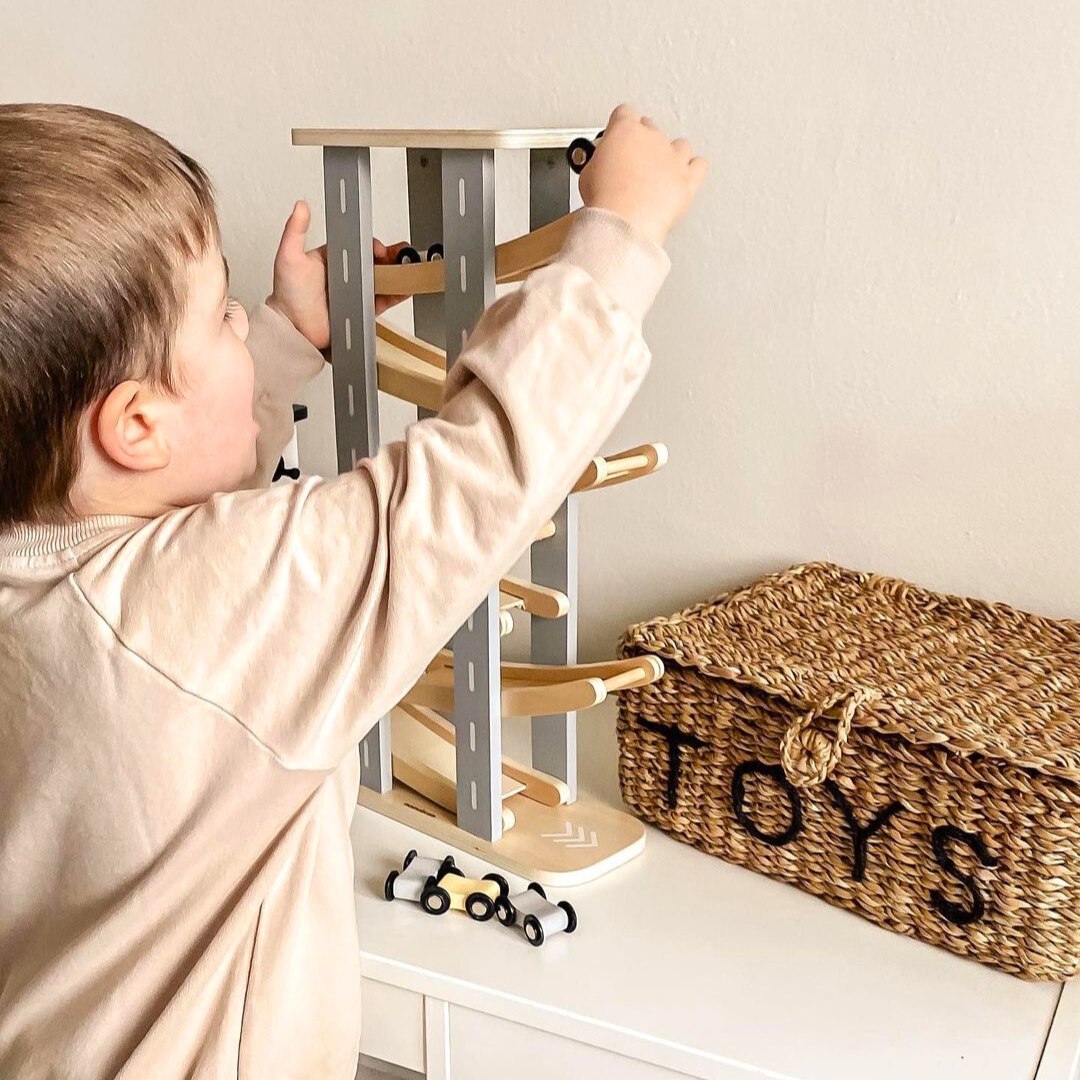 Træbane - rutsjebane til biler - 6 etager