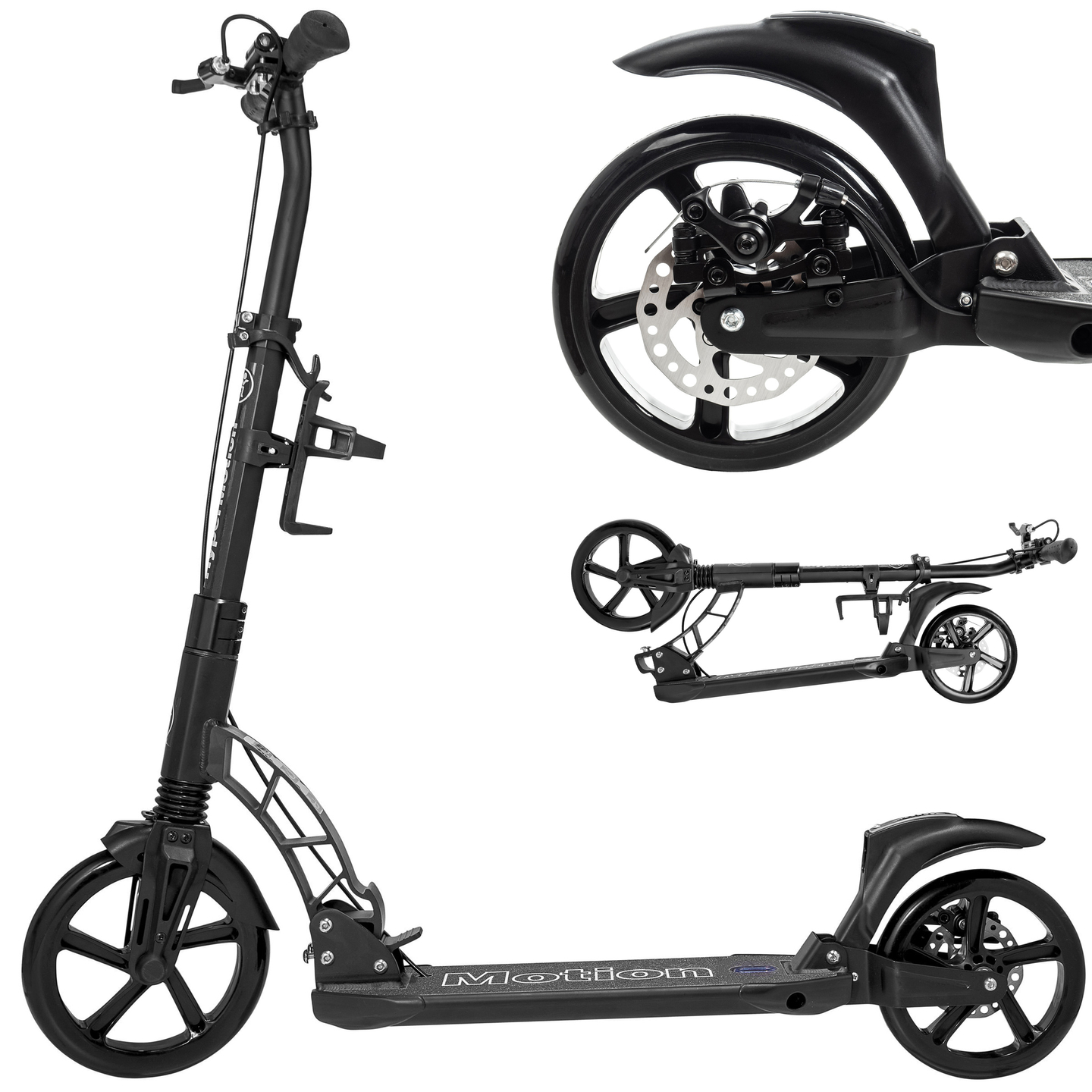 HyperMotion REGAMO scooter til voksne - sort