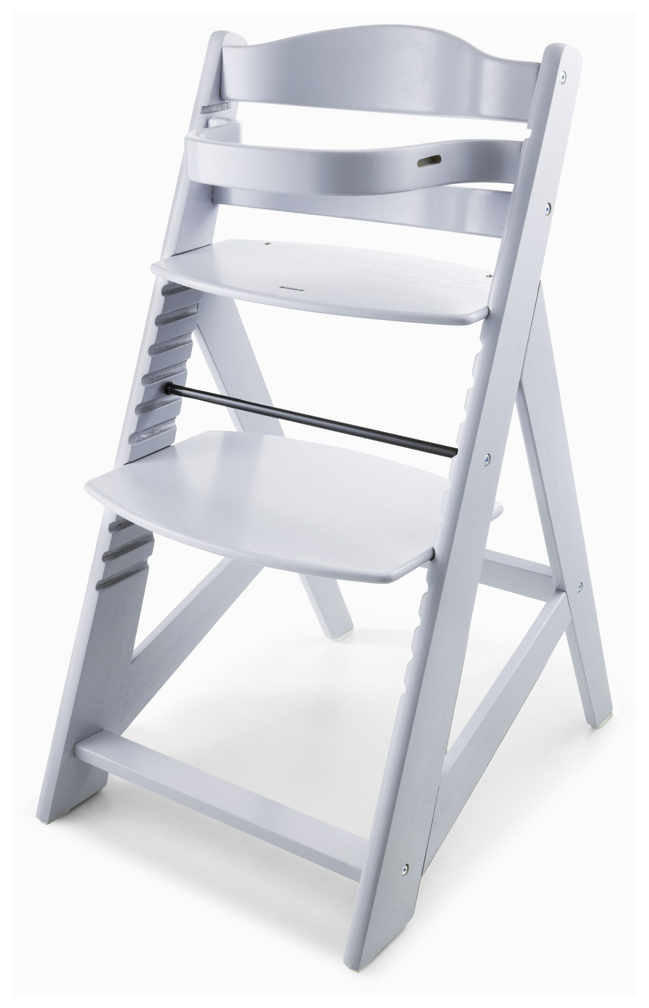 Træfodringsstol Moby-System WOODY - grå farve