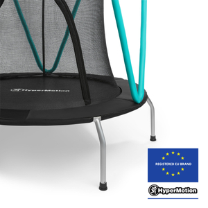 Mint trampolin 137cm med beskyttelsesnet - til børn 3-8 år - til hjem og have