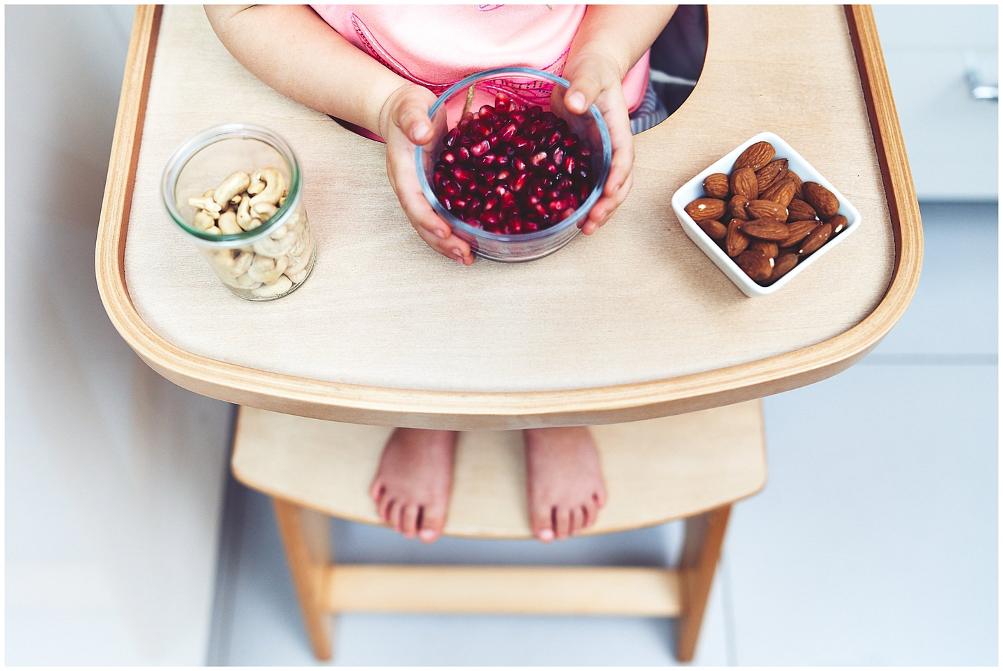 Træfodringsstol Moby-System WOODY - naturlig træfarve