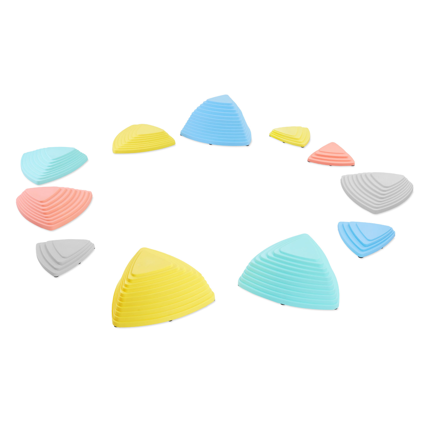 Farvede balanceringssten - 11 stk
