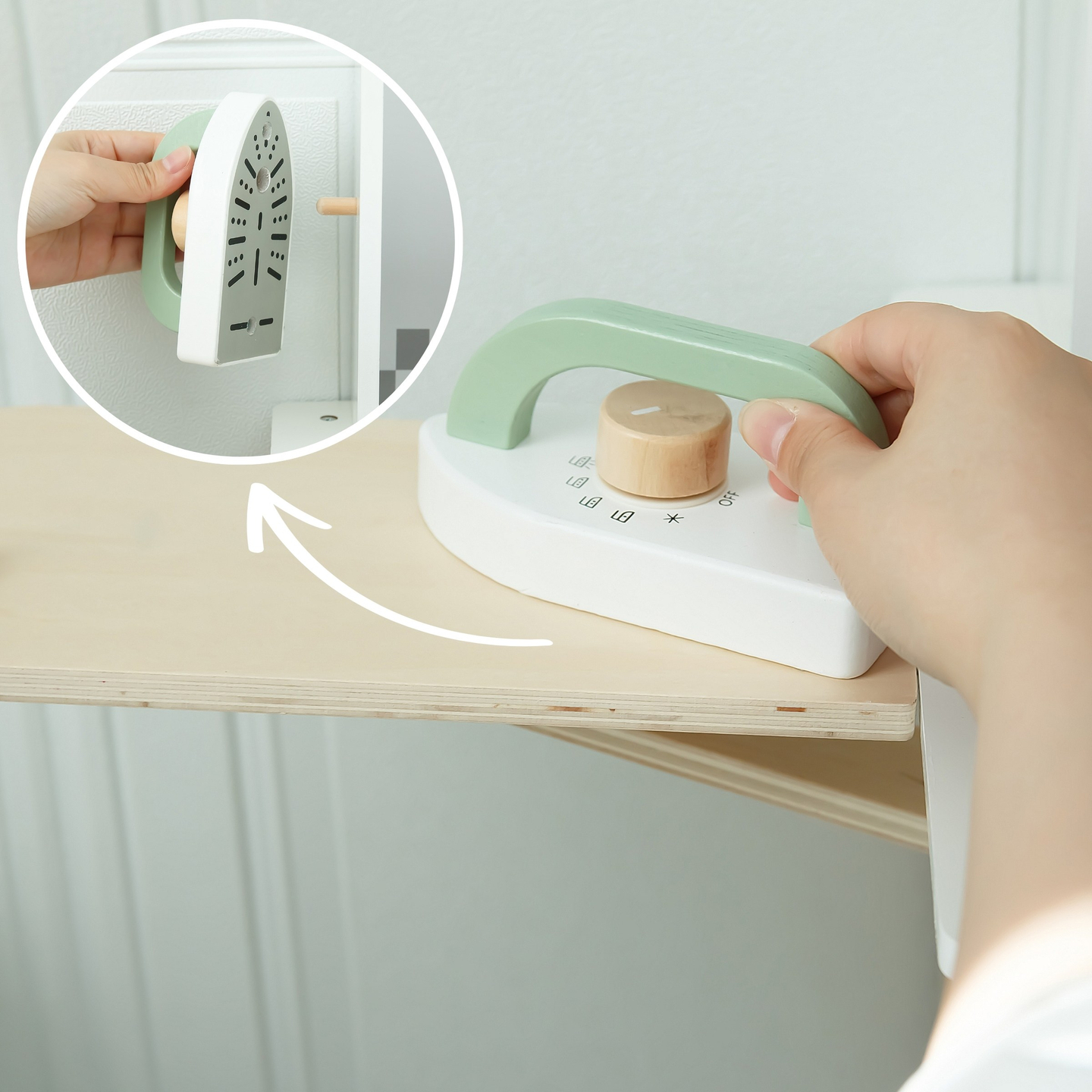 Interaktivt køkken med vaskemaskine, opvaskemaskine og kridttavle