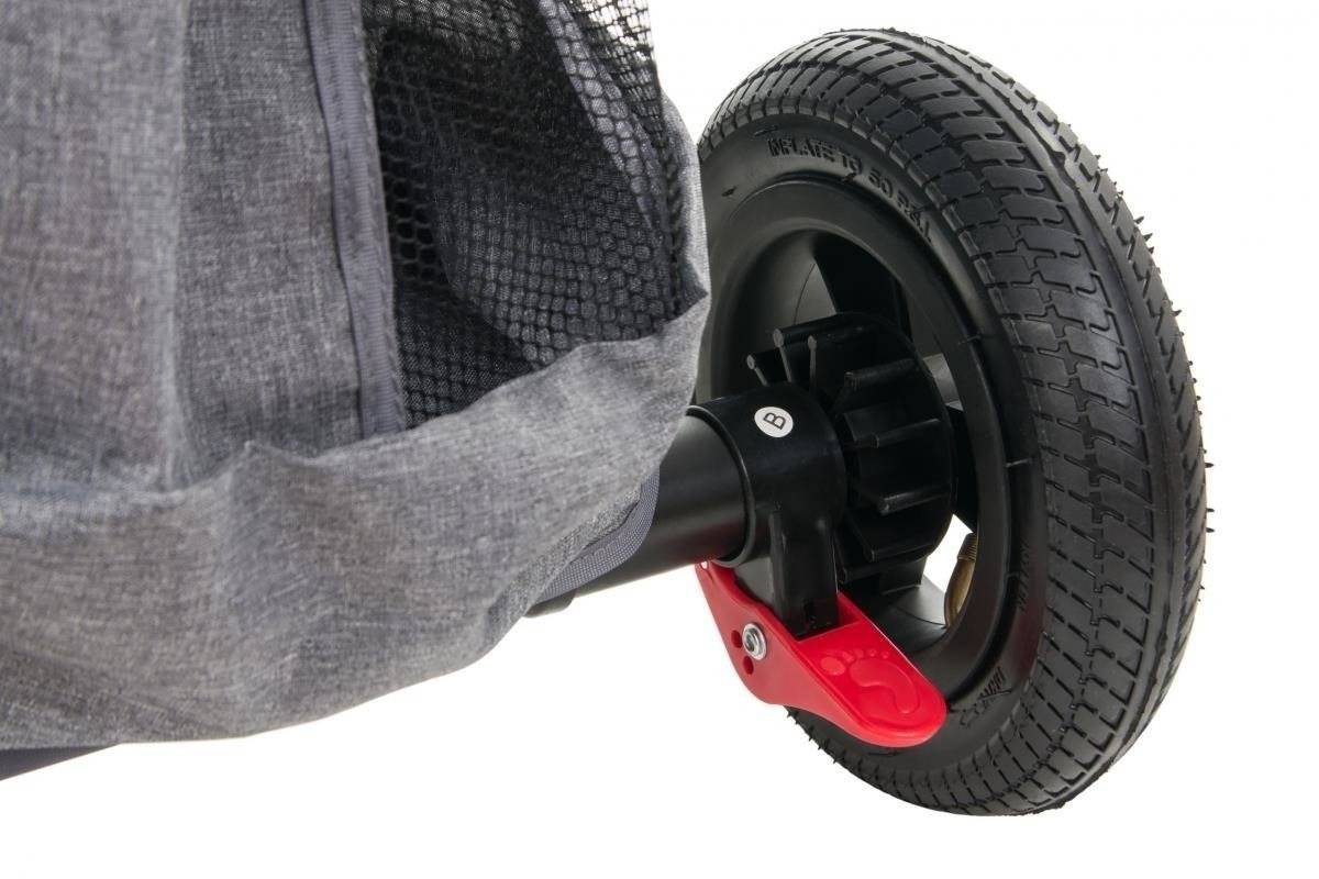 Tobi Velar trehjulet cykel + regnfolie - grå